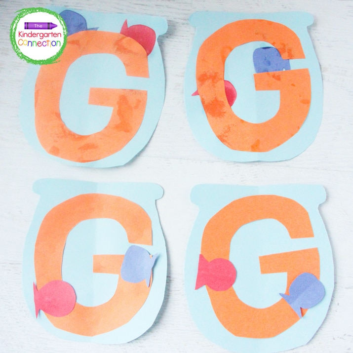 Goldfish are a great pet for young kiddos! They are a great choice for this kindergarten letter G craft, G is for goldfish!