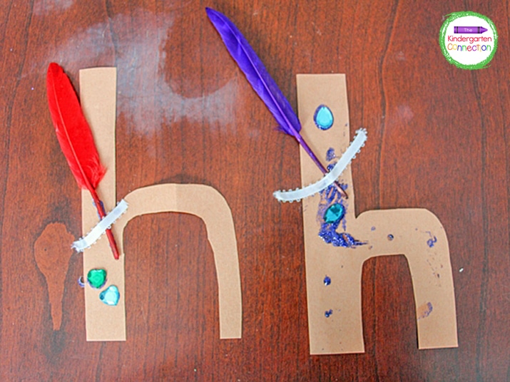 The next letter we're doing in our Kindergarten Letter Craft series is the lowercase letter H craft, H is for Hat.