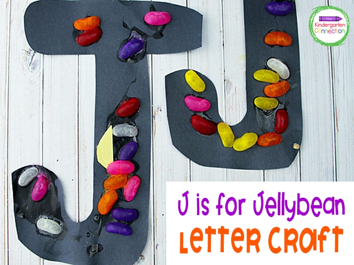 Today, we're sharing our J is for Jellybean Kindergarten Letter J Craft. Practice fine motor skills and make letter learning hands-on!