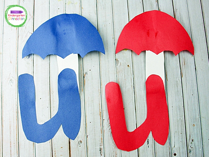 Letter U Craft – U is for Umbrella