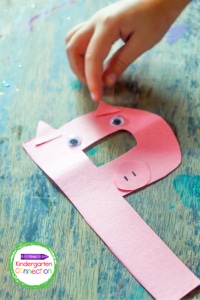My kids love doing letter craft projects as part of our rounded approach to learning the alphabet. This P is for Pig seemed like the perfect Letter P Craft.