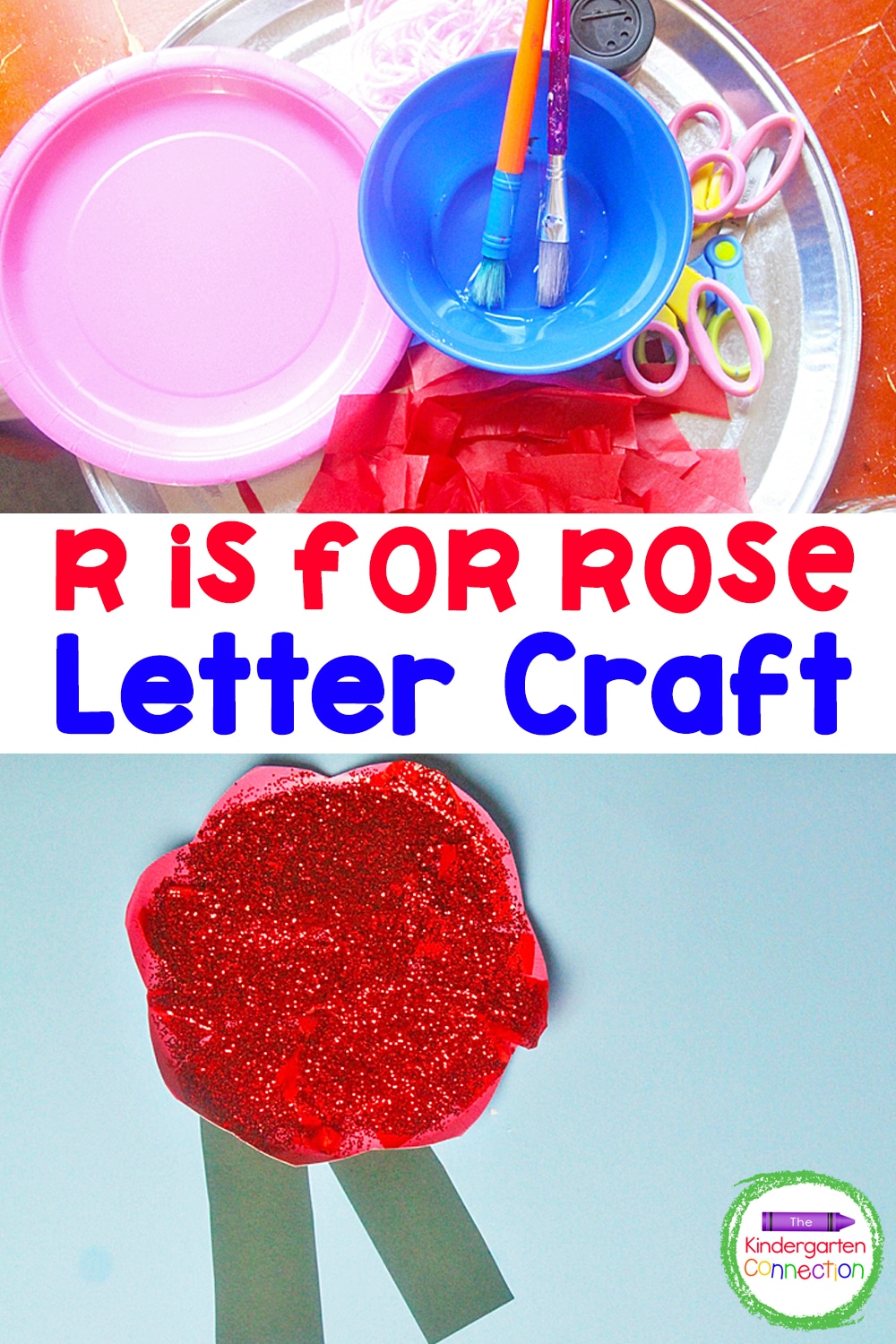 This Letter R Craft rose is perfect for hands on exploration and art when teaching the alphabet, letter formation, and letters sounds. 