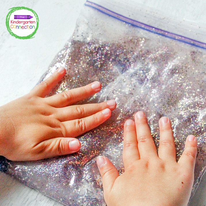 This slime in a bag letter tracing activity is so much sensory fun for preschoolers and kindergarteners who are learning their alphabet!