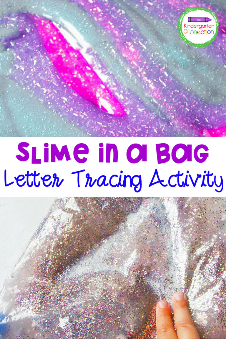 Slime in a Bag Letter Tracing