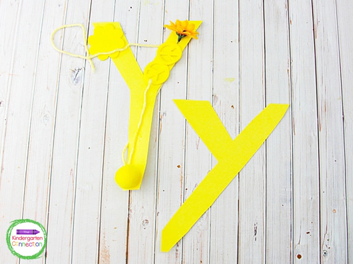Letter Y Craft – Y is for Yellow