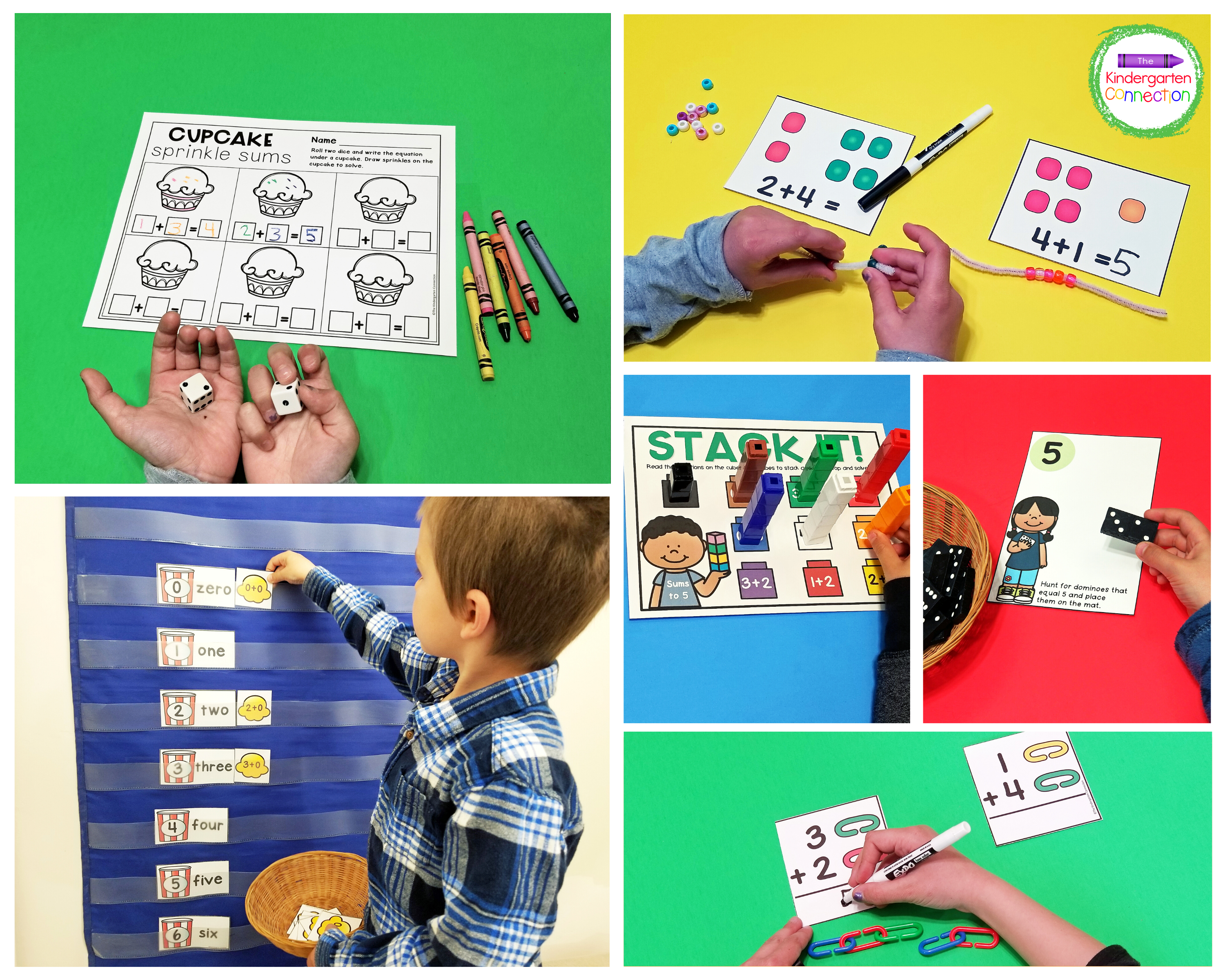 This resource pack includes over 170 pages of addition activities that are low-prep.