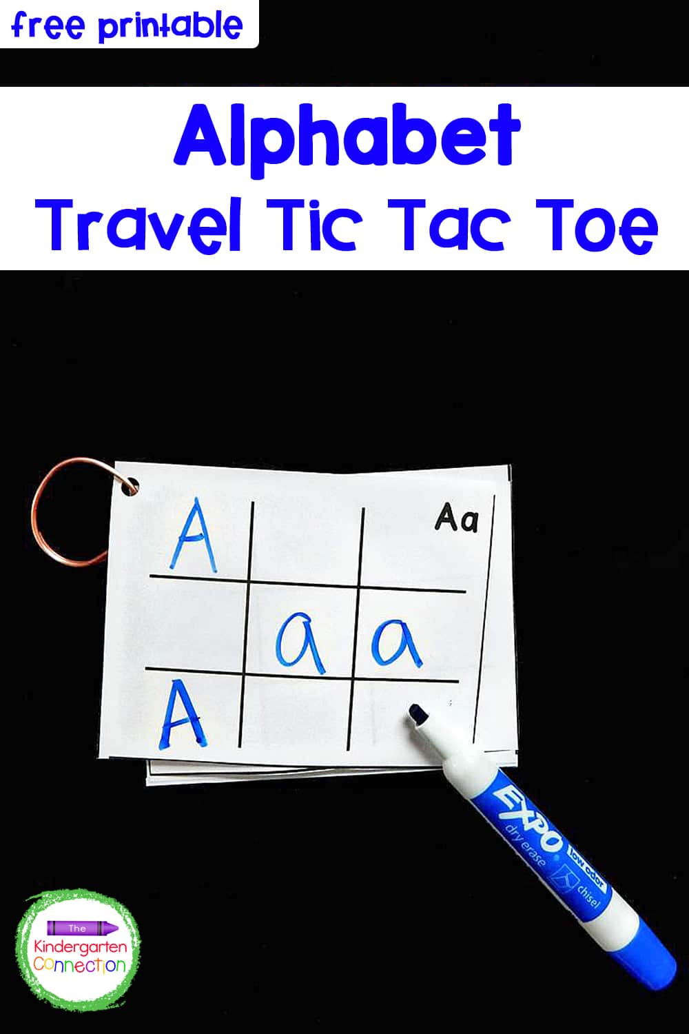 This alphabet travel tic tac toe is the perfect activity to take with you on trips or play in the classroom too. A fun twist on the classic game! 