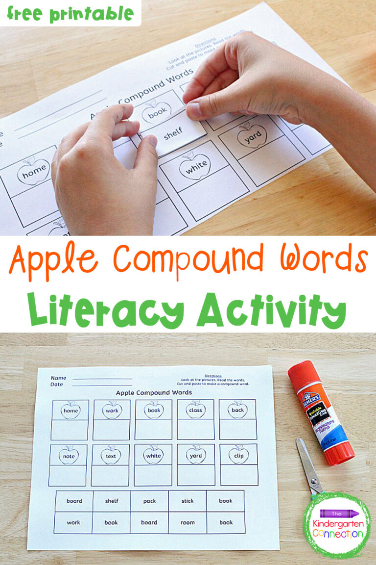 Apple Compound Words Printable