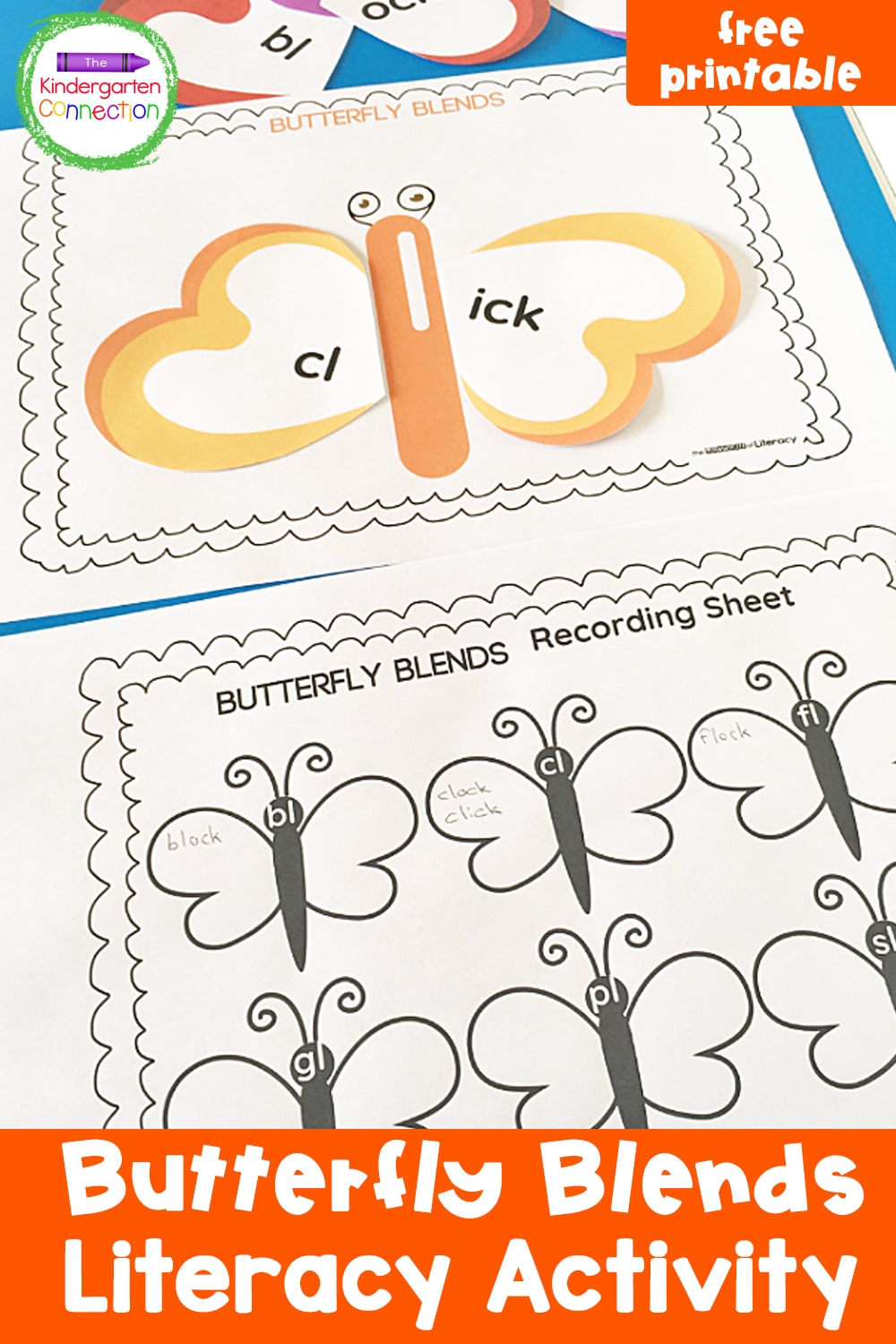 This Butterfly Blends Activity has children practicing "l" blends in a fun, hands-on way this spring! Our FREE printable includes a recording sheet too!
