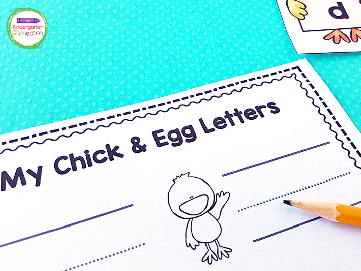 This free printable letter matching activity is perfect for Pre-K and Kindergarten students to work on uppercase and lowercase letters this Easter and spring season! It is such a fun and easy-prep literacy center.