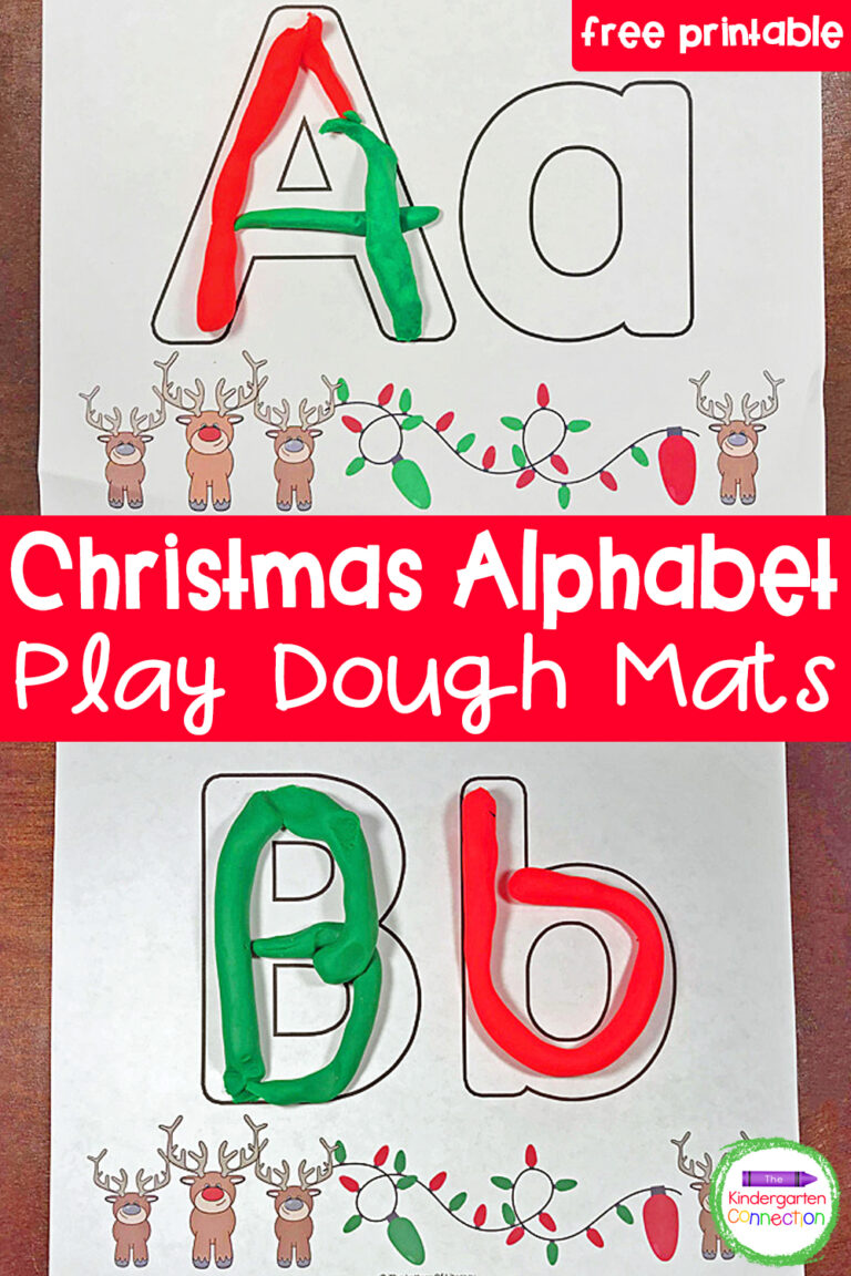 Christmas Alphabet Play Dough Mats