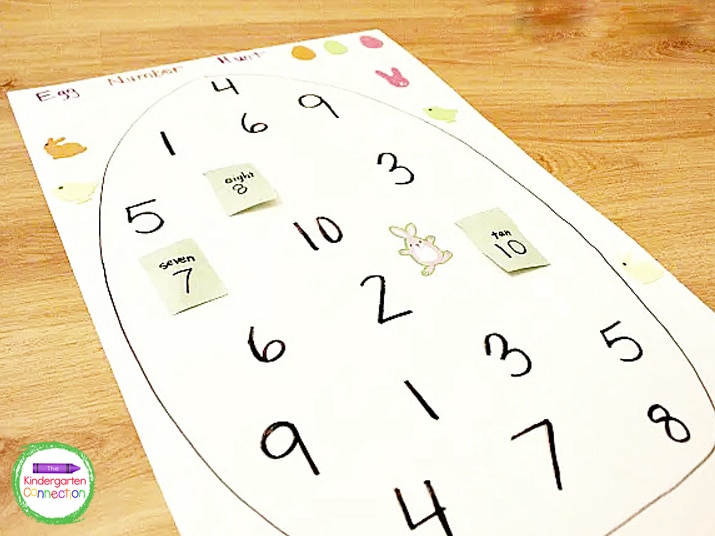 These DIY number sense games are perfect for preschool and kindergarten this Easter and so fun to play! 
