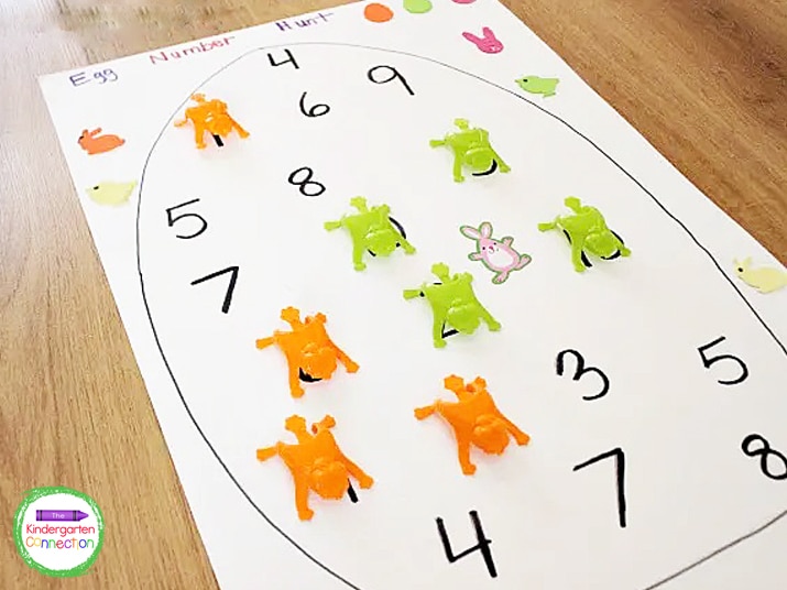 These DIY number sense games are perfect for preschool and kindergarten this Easter and so fun to play!