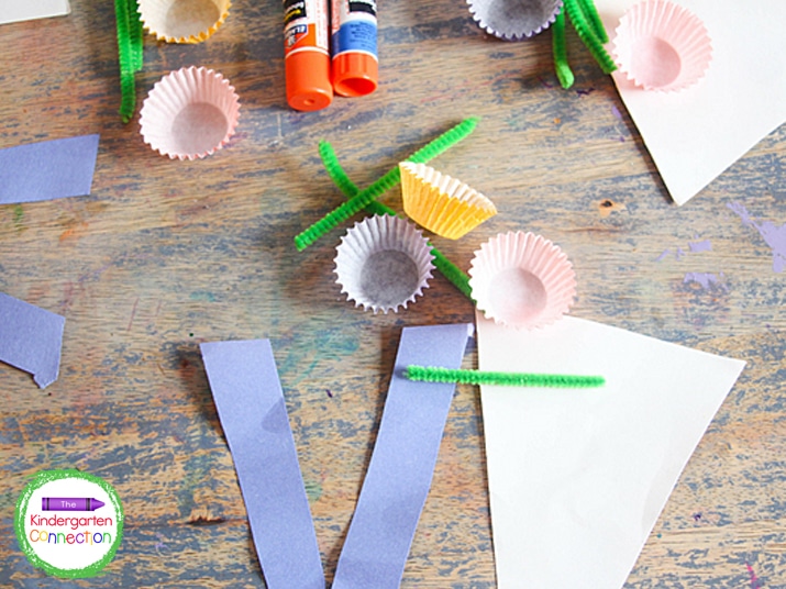 This Letter V Craft, V is for Vase, is a beautiful complement to a botany activity or as an educational craft around Mother's Day.