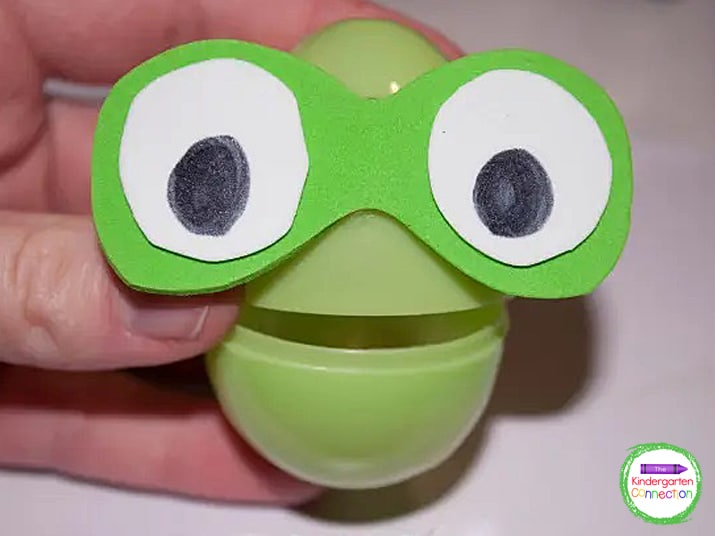 Plastic Egg Frog Craft