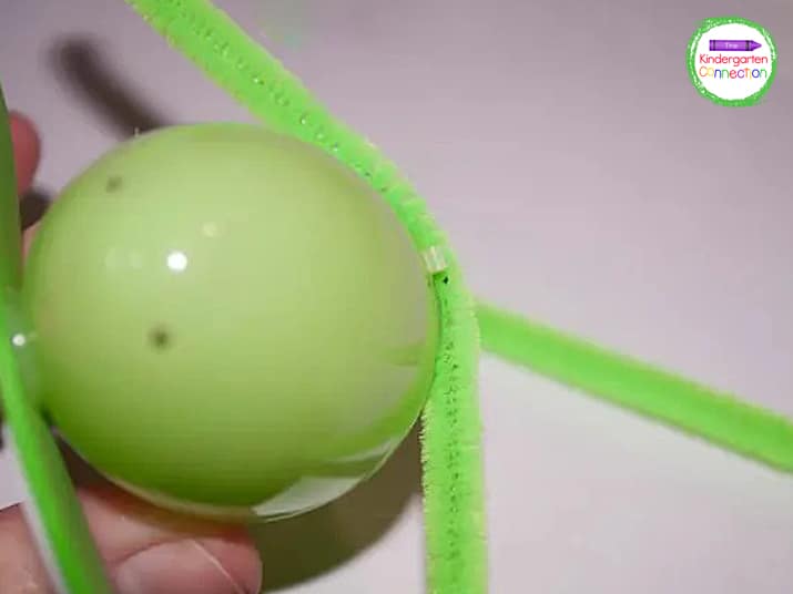 This plastic egg frog craft is a great way to dress up plastic Easter eggs into fun treat holders! 