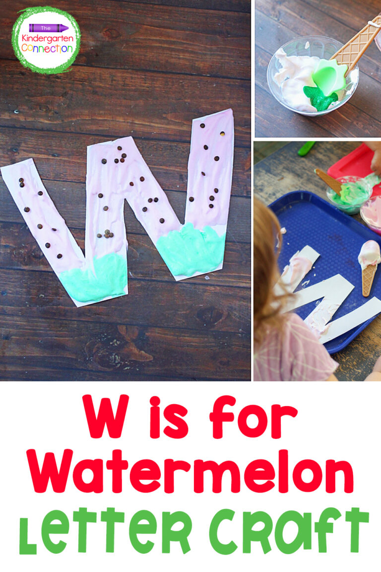 W is for Watermelon Puffy Paint Letter Craft