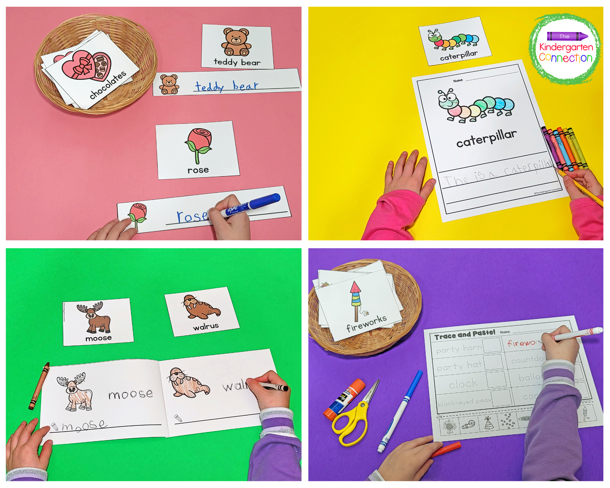 Each individual pack includes writing center activities to build fun and engaging writing routines.