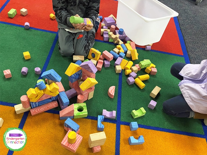 Sometimes activities like playing with blocks can lead to a loud classroom.