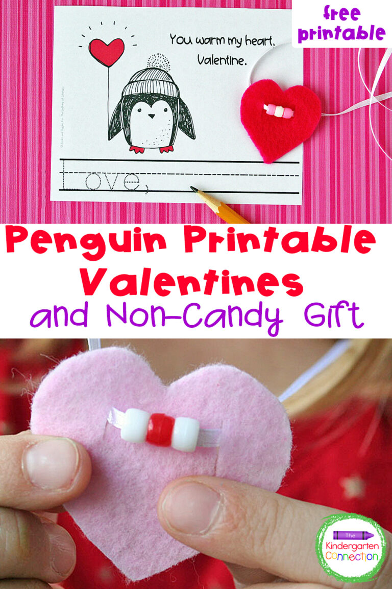 Penguin Printable Valentines and Non-Candy Gift