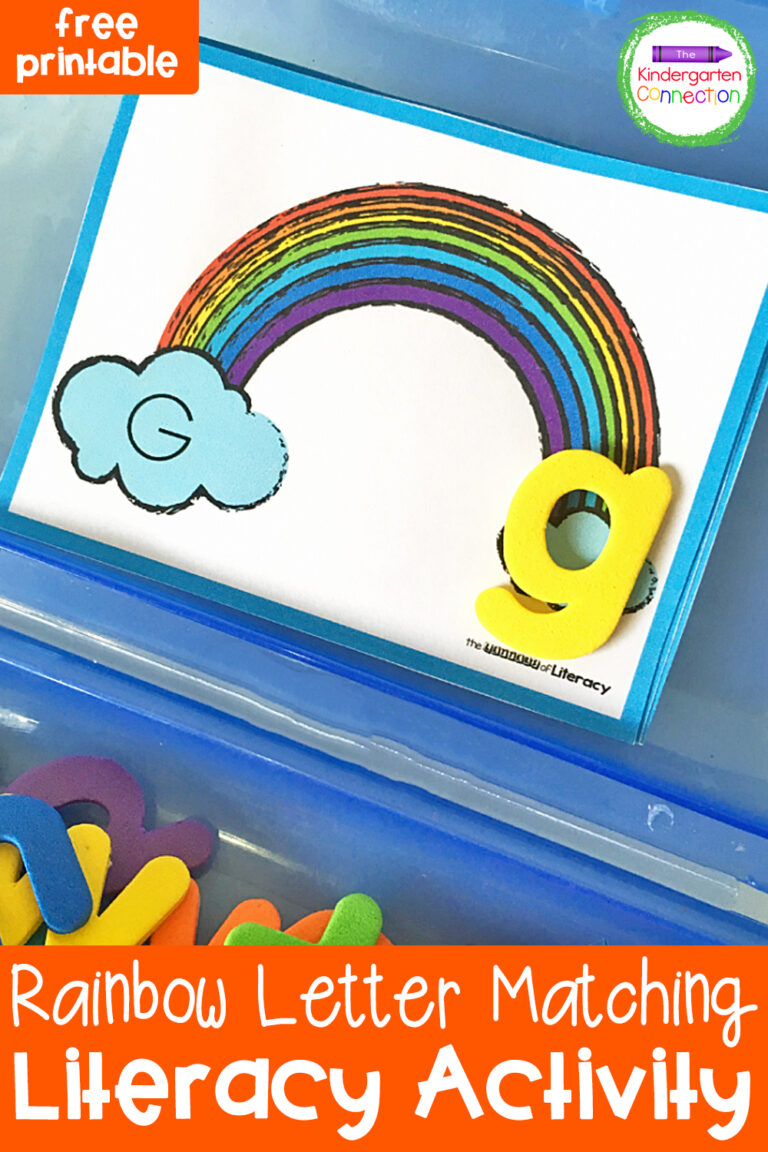 Rainbow Upper and Lowercase Matching Activity