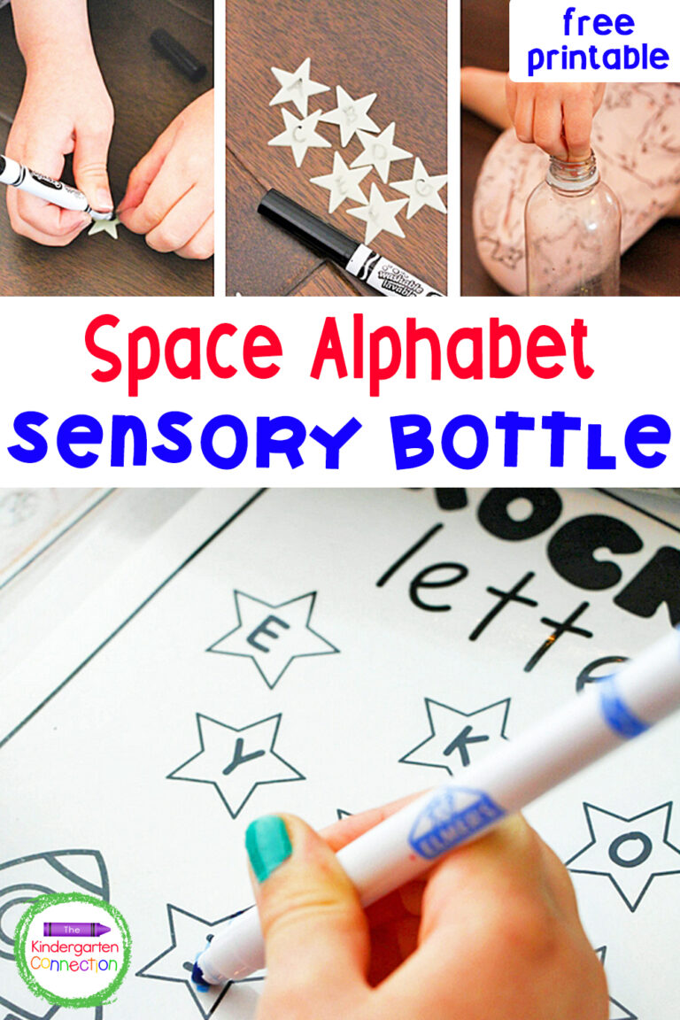 Space Alphabet Sensory Bottle