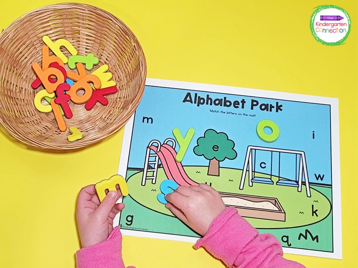 These Pre-K lesson plans include resources for strengthening letter recognition skills.