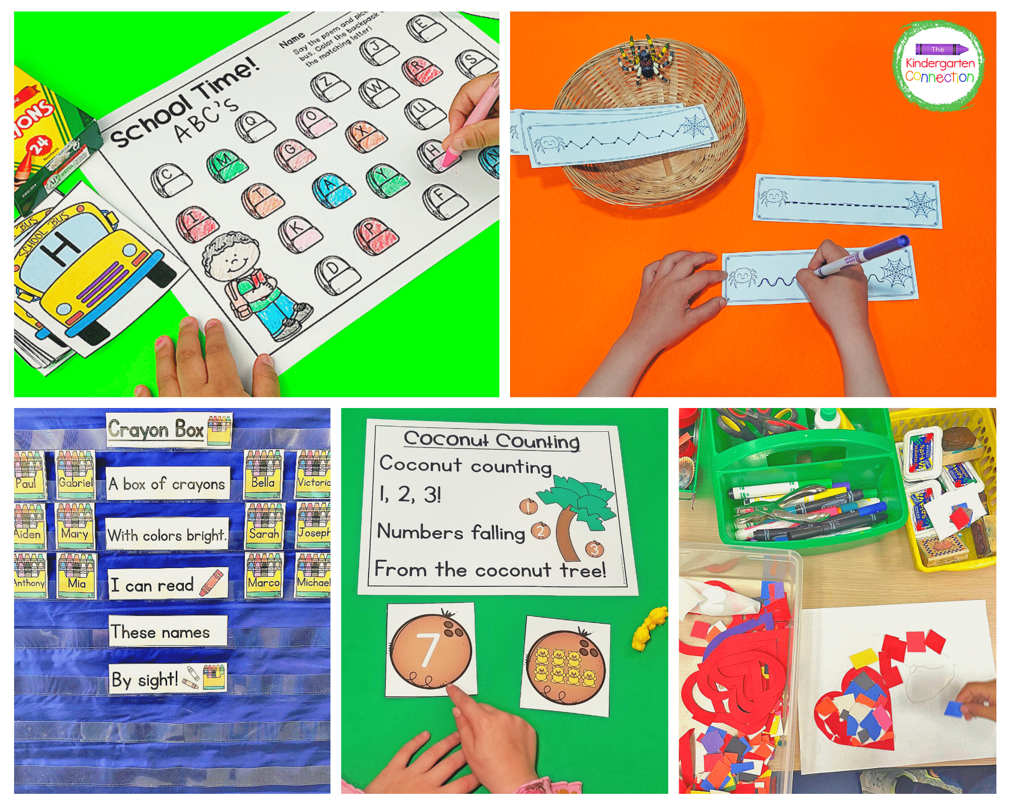 The Pre-K and TK Scope & Sequences contain lesson plans that are filled with easy prep activities.