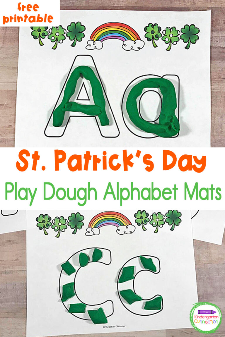 St. Patrick’s Day Play Dough Alphabet Mats