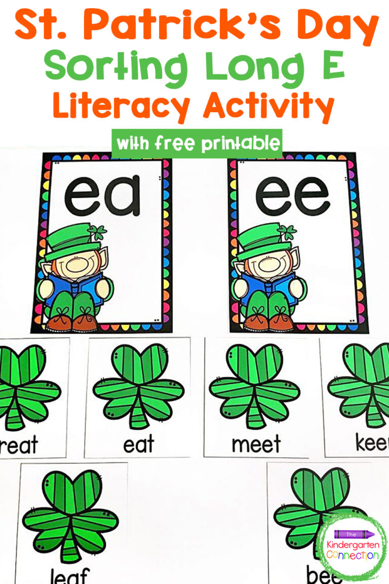 St. Patrick’s Day Sorting Long E Activity