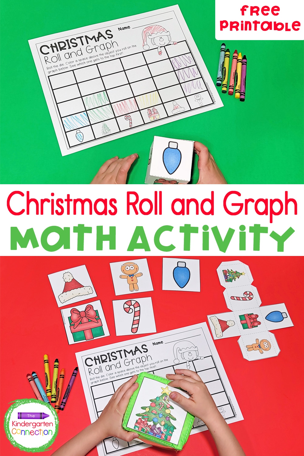 This free Roll and Graph Christmas Math Activity brings the holiday fun while also strengthening early graphing skills!