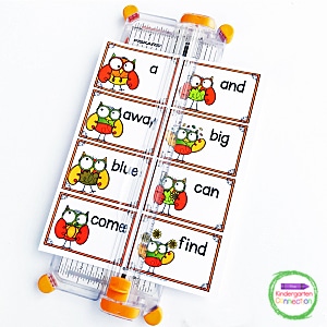 This wise owl editable sight word center for fall is perfect for Kindergarten and 1st Grade literacy centers! 