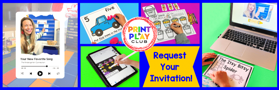 Want unlimited access to tons of activities and resources for Pre-K, TK, and Kindergarten? Join us in the Print and Play Club!