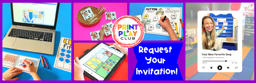 Want unlimited access to tons of activities and resources for Pre-K, TK, and Kindergarten? Join us in the Print and Play Club!
