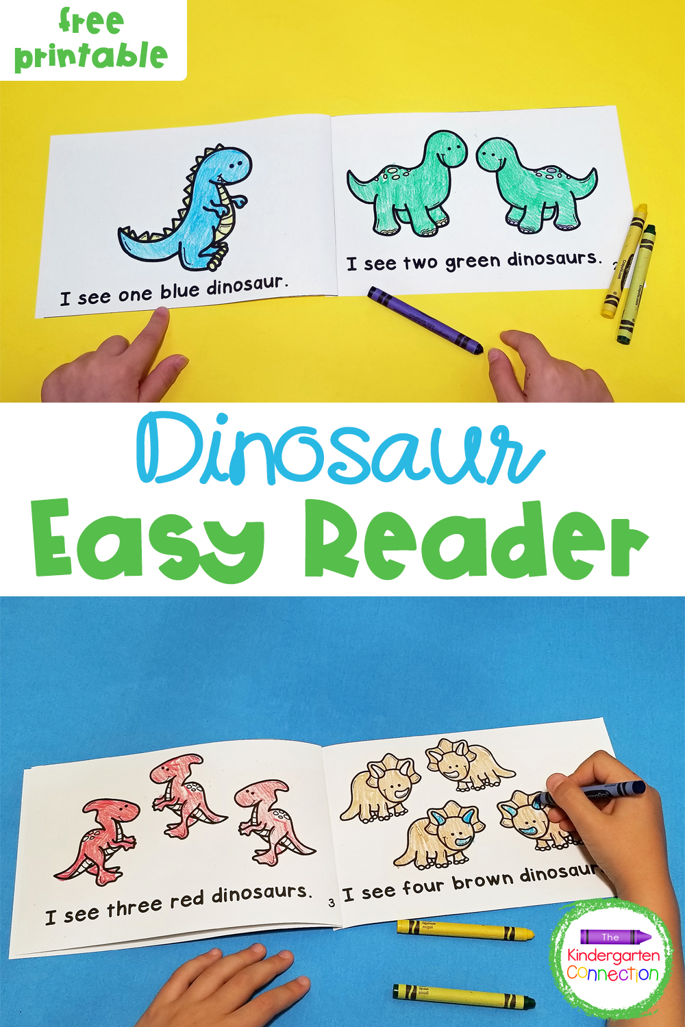 This free Dinosaur Emergent Reader for Pre-K & Kindergarten is a fun companion to your favorite dinosaur books and activities!
