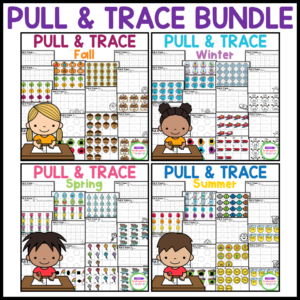 Pull & Trace Tracing Math and Literacy Activities