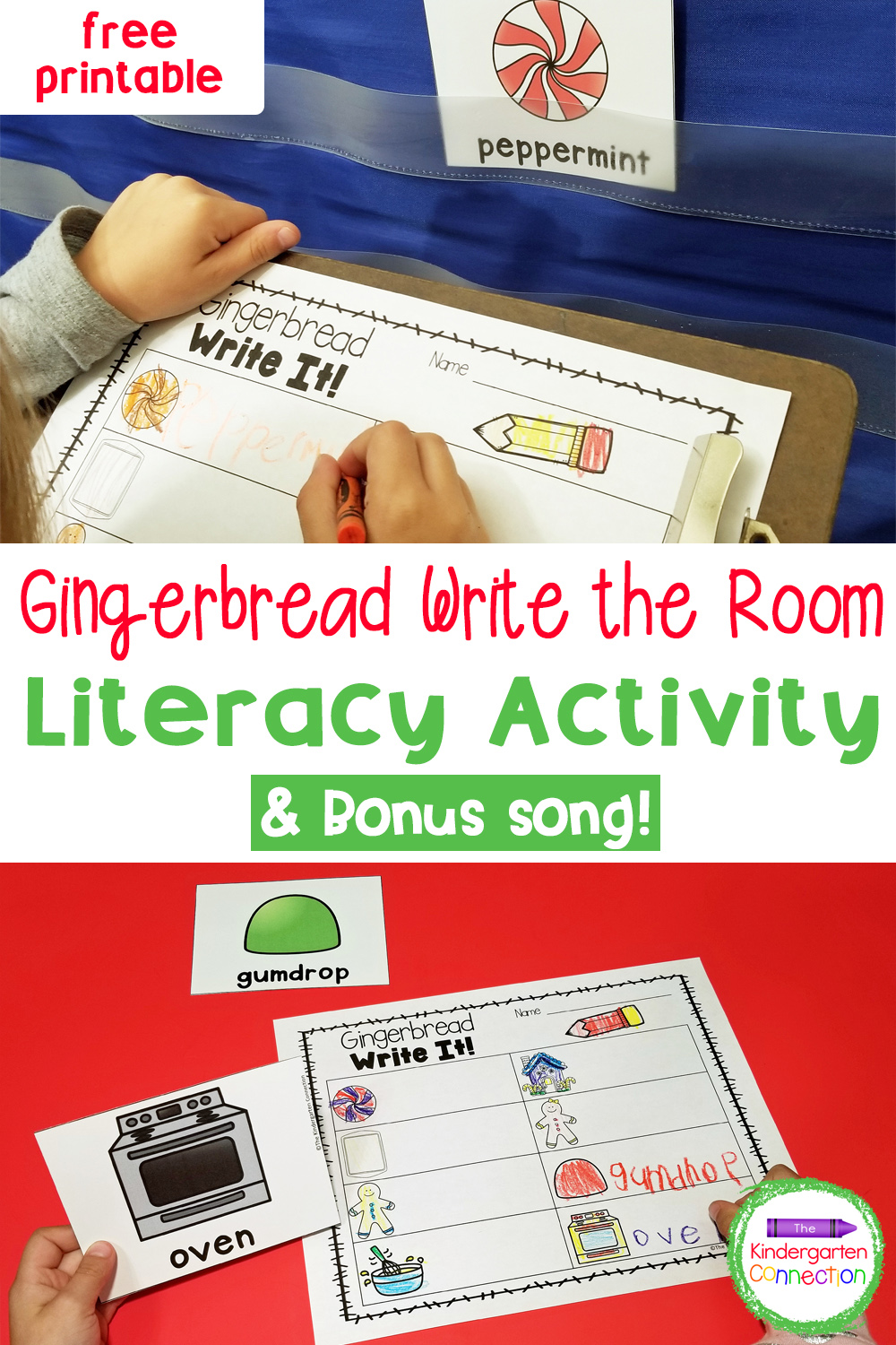 Gingerbread Write the Room Activity