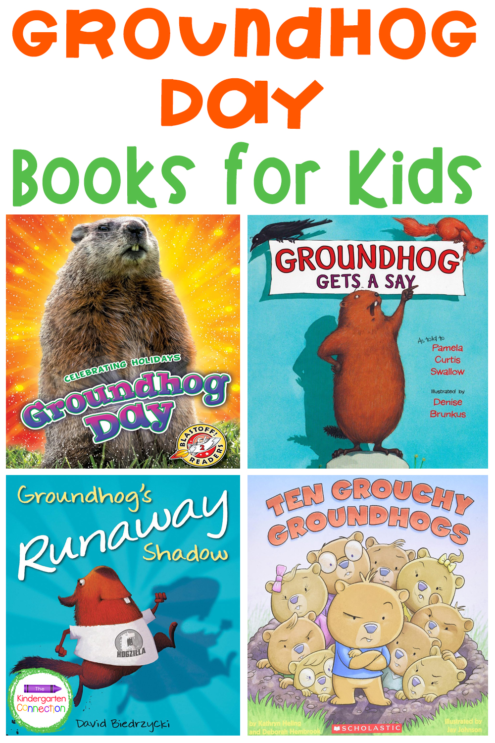 These Groundhog Day Books for Kids include counting fun, groundhog facts, and exciting adventures!