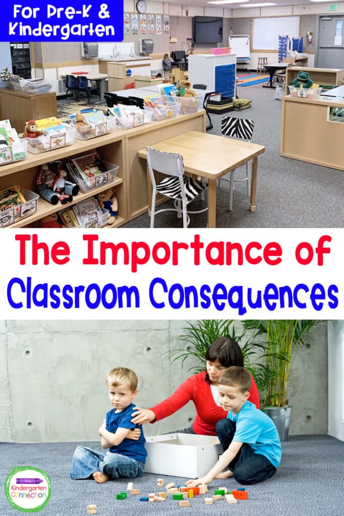 Consequence isn't a "bad" word. That's why we want to talk about and share the importance of classroom consequences in Pre-K & Kindergarten!