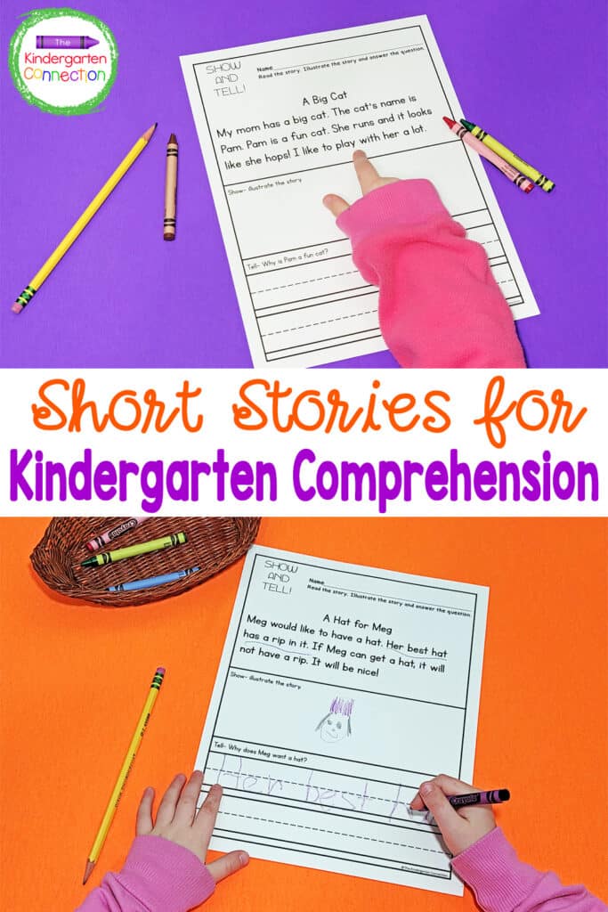 Build comprehension skills and fluency with high-frequency words with these Short Stories for Kindergarten Reading Comprehension!